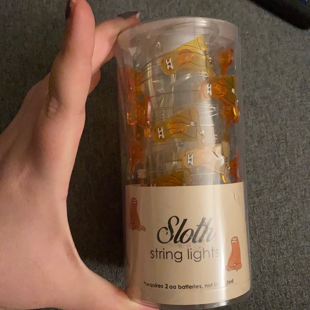 Sloth String Lights NWT